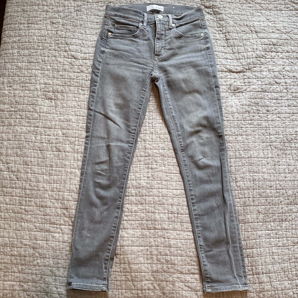 LOFT Gray Skinny Crop Jeans - Size 24/00